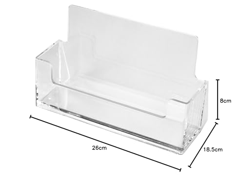 Helit The Helpdesk H2350902-20 Business Card Holder for 85 x 55 mm Format Pack of 20 Transparent, 20 Items - Image 4