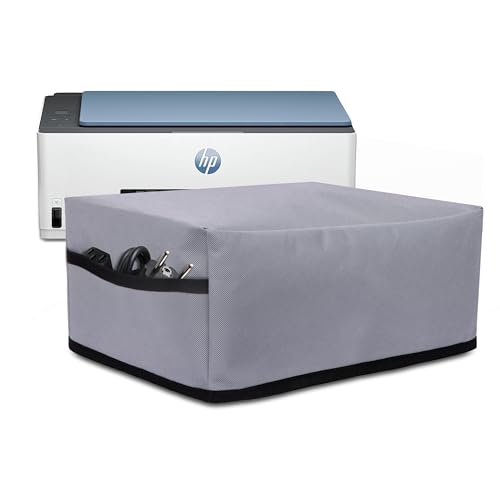 CRASOME Non-Woven Dust & Water Proof Printer Cover for HP Smart Tank All-in-One 580 / 581 / 585 (Grey)