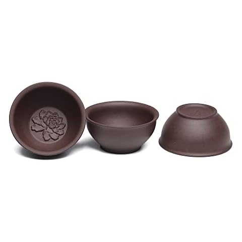 SILINE 3 PCS Zisha Gongfu Teacup Cover