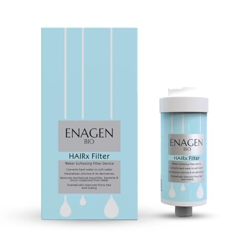 Image of HairX Hard Water Shower Filter for Hair, Water Softener for Hair Colour Protection, Anti Frizz Scalp Care Filter with Universal Shower Fit