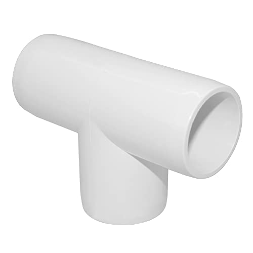 ANPTGHT 1/2 Inch Tee PVC Fitting 3 Way Connector, Furniture Grade Corner Fittings for DIY Building Furniture Greenhouse Shed Pipe Fittings Tent Connection (Pack of 8) - Thumbnail 4