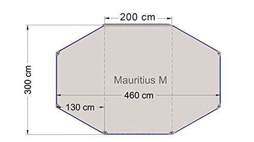 Sonnensegel Mauritius M 4,6 x 3 m
