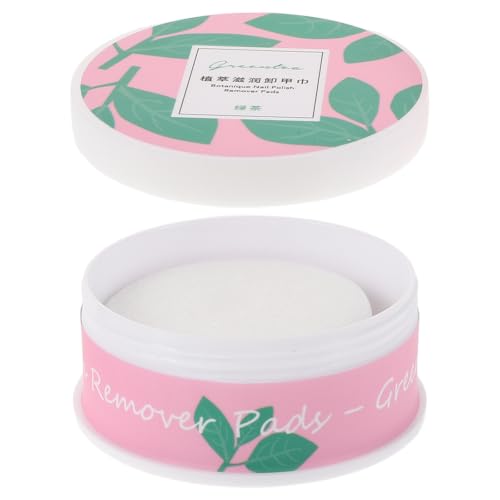 Generic Travel Nail Polish Remover Pads 48pcs with Green Tea Scent Gentle Moisturizing Nail Polish Remover Wipes for Sensitive Skin