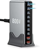 Chargement rapide : les ports USB-C1/C2 prennent en charge 2 ports de charge rapide PD3.1 140 W, 2 ports PD/PPS 100 W, 4 ports PD/PPS 65 W et 2 ports de charge rapide QC 30 W pour charger plusieurs appareils simultanément. Charge un MacBook Pro 16