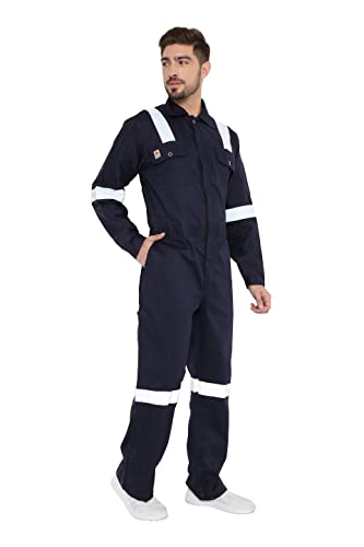Image of Associated Uniforms Men's 230 GSM Fire Retardant Cotton Boiler Suit
