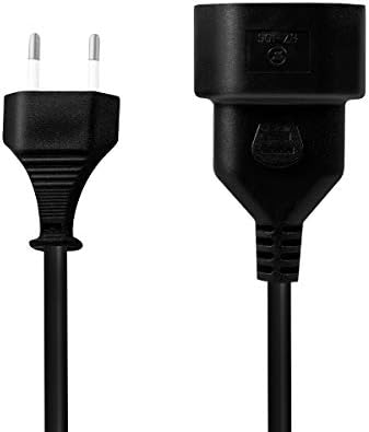Logilink CP122 Przewód Elektryczny Typu Euro, Czarny, 1 m