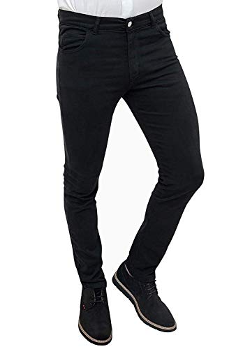 Pantalon hiver homme slim fit casual coton noir taille 72 vêtement chaud et élégant