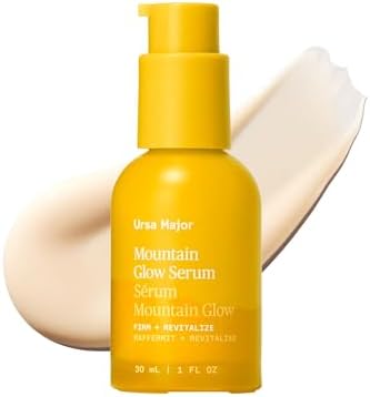 Ursa Major Mountain Glow Natural Face Serum | Vegan Daily Facial Moisturizer | Combat Wrinkles & Sagging Skin | Boost Radiance and Skin Glow | Cruelty-Free & Non-Toxic | For Men & Women | 1.0 ounce
