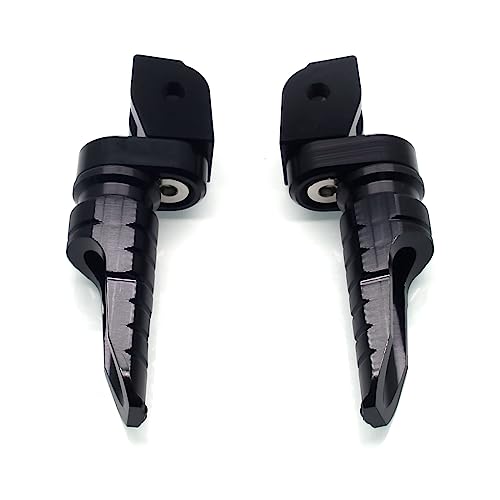 Image of MZS Motorcycle Foot Pegs, Front Double Roating Rider Footpegs Compatible with Monster 696 to 1200 Models /Scrambler 400 800 1100 / Multistrada 950 1200 1260 / Hypermotard 821 950 / Hyperstrada 821