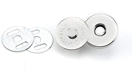 14mm Nickel Magnetic Snaps/Closures/Buttons - 10 Sets image 5
