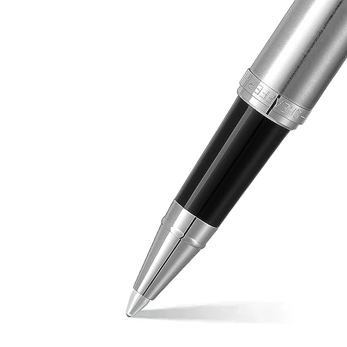 Stylo roller Sheaffer VFM 9426 en chrome brossé et attributs chromés - 2