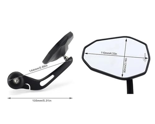 Espejo retrovisor de motocicleta mecanizado para manillar MT-09 SP 5