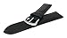 JP Leatherworks Mens Genuine Italian Leather Watchband Chronograph Style Black 19mm Watch Band