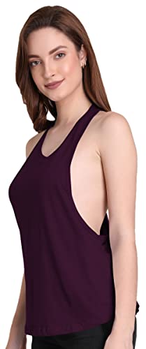 Image of THE BLAZZE Women's Sleeveless Loose Fit Racerback Yoga Workout Tank Top