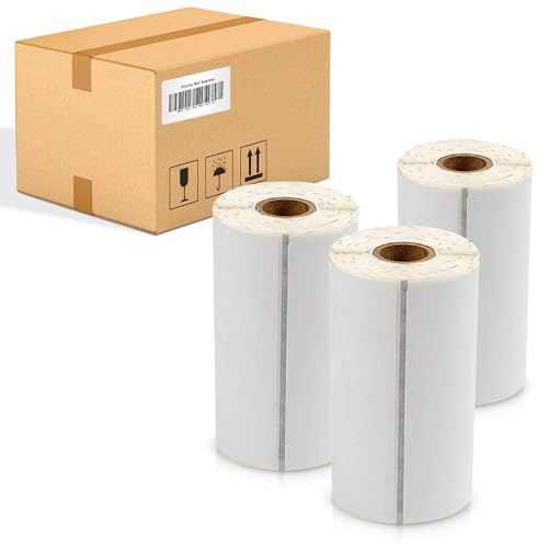 AMIFF White Direct Thermal Labels 4 x 2.5 Inch. Pack of 8160 Self-Adhesive Thermal Direct Shipping Label with Timing Mark. 0.75 Inch Core Perforated Labels for Shipping Packages for Mobile Printers