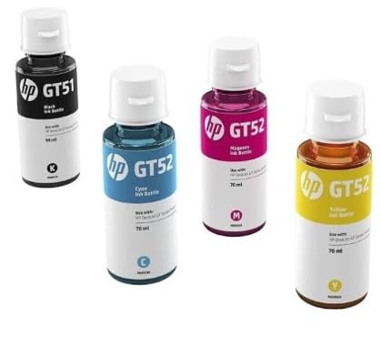 Kit 4 Garrafa Refil De Tinta H p GT51(GT53)/GT52 Gt 5810 5820 5822