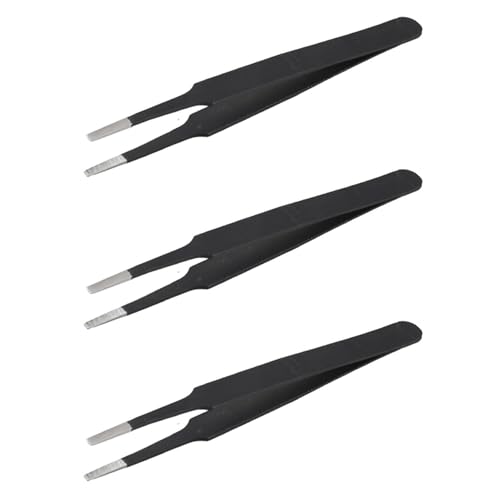 Xujian 7501 Antistatische Gerade Industrie-Pinzetten 3er Set