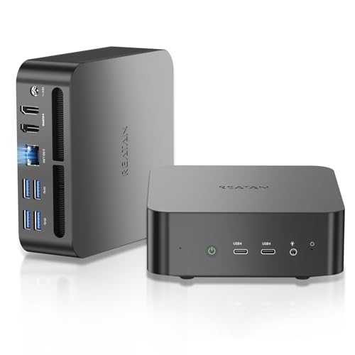 Reatan Mini Gaming PC AMD Ryzen 9 7940HS 64GB DDR5 2TB SSD 5600MHz RAMAfXNgbv~jRs[^[ARadeon 780MOtBbNXA2.5Gbps LANAHDMI 2.1A8