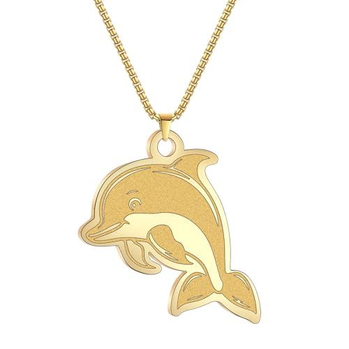 Collier dauphin en acier pour sublimer vos tenues de fête