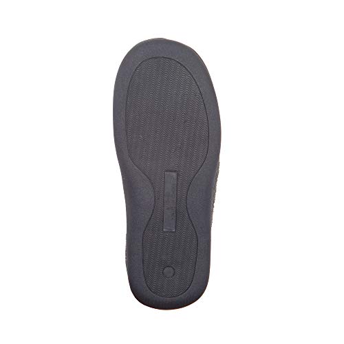 Hanes Comfort Soft Memory Foam Indoor Outdoor Clog Slipper Shoe-Men’s And Boy’s Sizes, Navy/Grey, Large Little Kid Us #TOP4