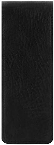 Londo Genuine Leather Pen and Pencil Case with Tuck in Flap, Stationery Bag