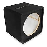 NVX NE151S Single 15' Sealed Subwoofer Enclosure – 2.1 Cu Ft MDF Sub Box with Polyfil, Black Carpet, Spring Terminals