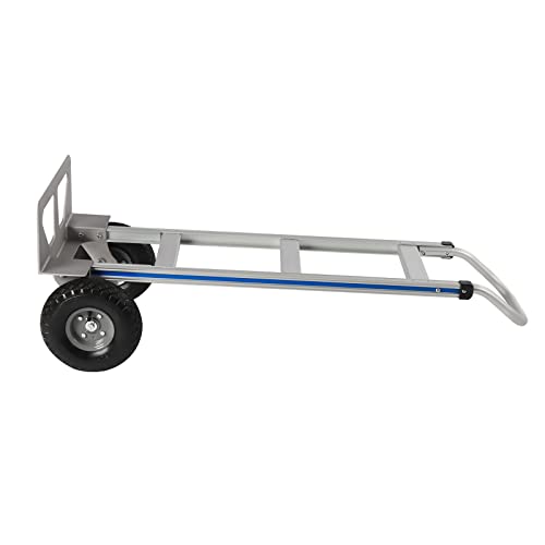 Carretilla industrial 500lb con ruedas de goma 9.8 in, aluminio miniatura 6