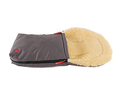 Sac de couchage en peau d'agneau Kaiser Nature Anthracite pour poussette