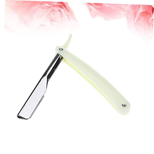 Razors 2Pcs Metal Hair Shaper Straight For Men Straight Shave Beard Shaver Hair Shaver For Men Rasuradora De Barba Para Hombres Eyebrow Trimmer Styler Metal Man White #TOP4