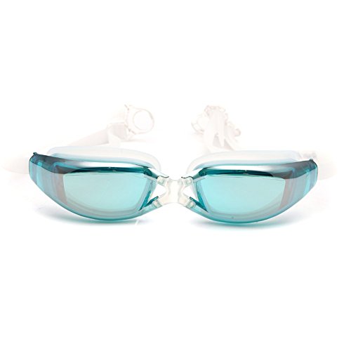 Rain Alley Swim Goggles. Swimming Goggles with Protective Case, Nose Clip and Ear Plugs for Men Women Youth Kids, Pro Performance Adult Swim Goggle with Anti Fog Waterproof 100% UV Protection