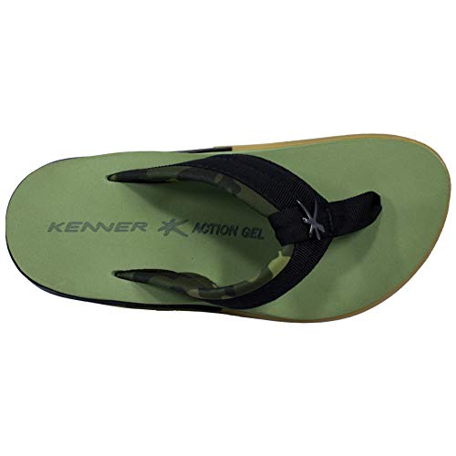 Chinelo Kenner Action Gel Force Hkl-01 40 Preto/Verde