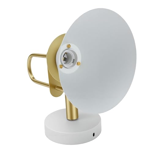 Aplique de Pared de Hierro Blanco E26 para Baño y Tocador 2