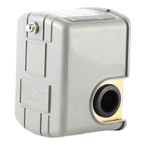 Harilla Presostato para Bombas de Pozos de Agua, Regulador de Presión Ajustable (40–60 PSI) para Bombas de Jardín Autocebantes, 1 a 4 Hombres