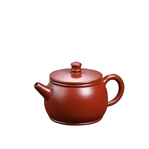 YJHLCNOM teiera 190 Ml di Pentola di Argilla Viola Fatta A Mano, Campana di Campana E Tamburo, Set da tè di Argilla Viola, Pentola Singola per Teiera Kung Fu-190 Ml