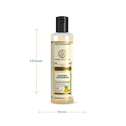 Khadi Natural Orange & Lemongrass Conditioner | Revitalizes hair strands|Restores hair shine and elasticity| Conditioner that softens hair|Suitable... - Image 5