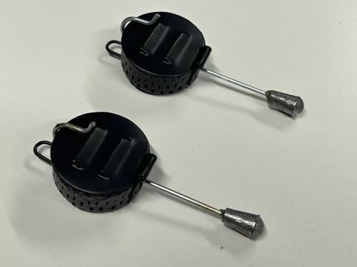 Appâts compte-gouttes TMC pour éviter la méfiance des carpes avec ce modèle noir 2 x 1,5