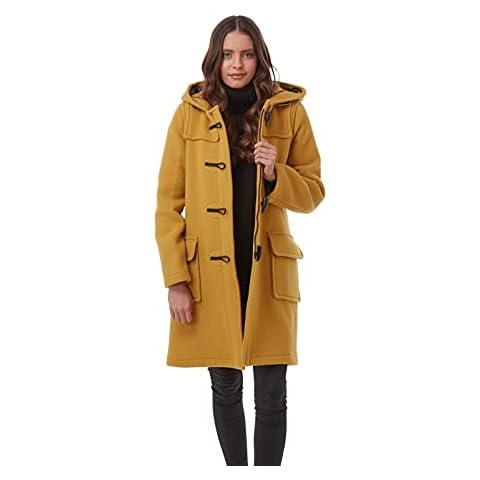 Original Montgomery Women's Classic Duffle Coat (Mustard, Medium) Cover