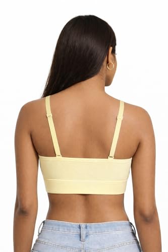 Image of Women's Non-Padded Cotton Bra with Sports Look | Soft Stretchable Everyday Bra | Wire-Free Comfortable Innerwear