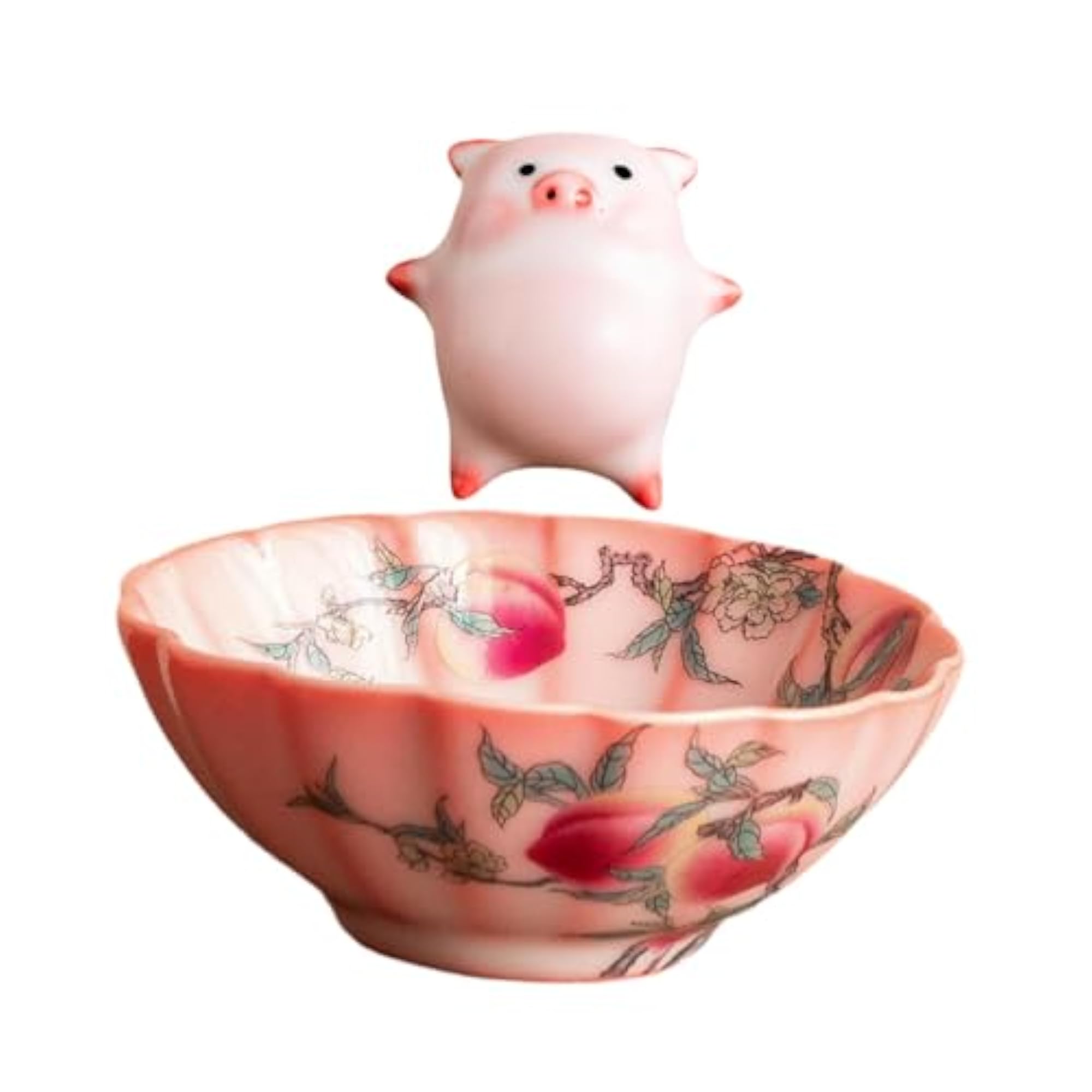 Ceramic Tea Cup with Tea Pet Collection, Cute Handmade