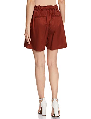 Image of Amazon Brand - Symbol Women's Rayon Regular Fit Lounge Shorts (with Self Fabric Belt)