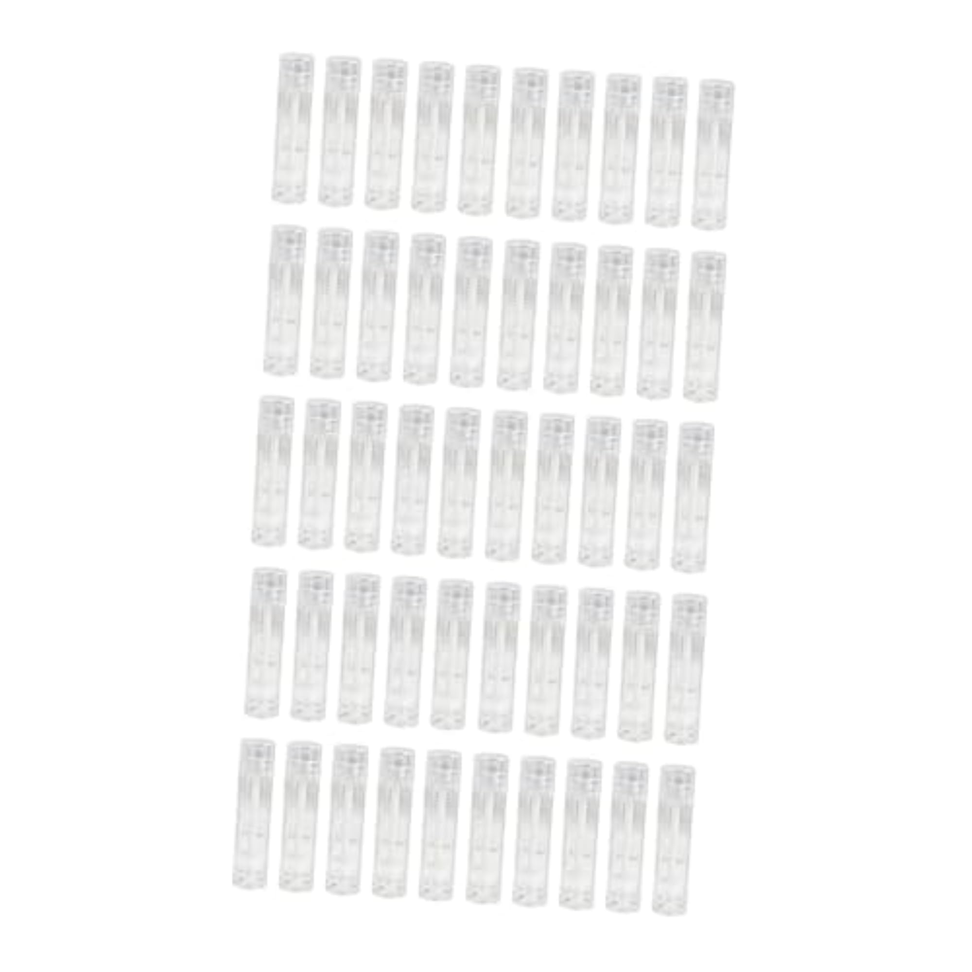 50x Refillable Mini Lip Balm Tubes for Homemade DIY Lipsticks, Clear