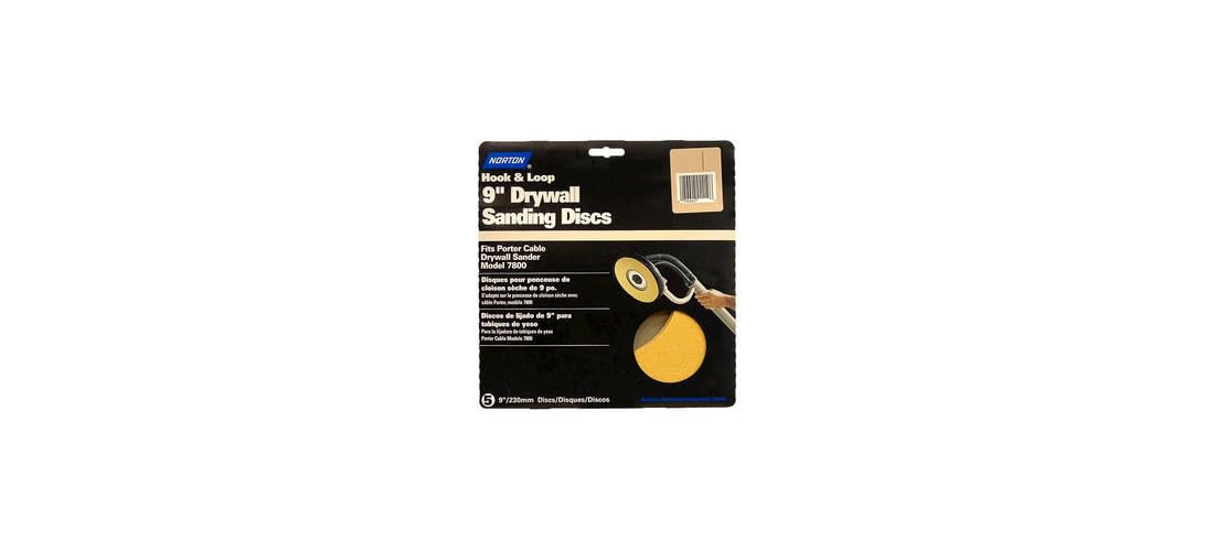 Norton 02466 9 80 Grit Hook & Loop Drywall dischi 15 count by Norton Abrasives – St. Gobain