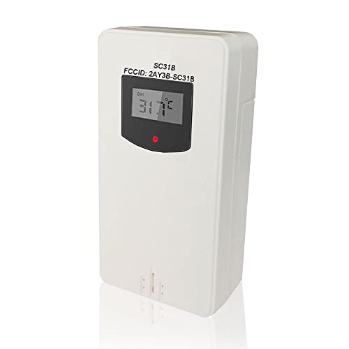 Smartro Wireless Remote Sensor Indoor Outdoor Thermometer Replacement For Sc31B Projection Clock #TOP2