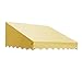 Awntech 10-Feet San Francisco Window/Entry Awning, 18-Inch Height by 36-Inch Diameter, Light Yellow