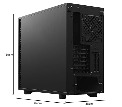 Fractal Design Fractal Define 7 Solid Black PC-Gehäuse - Vielseitiger Midi-Tower für ATX – Bild 9