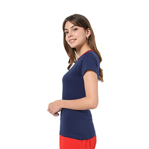 Image of Bewakoof Women Plain Solid Half Sleeve Round Neck T-Shirt
