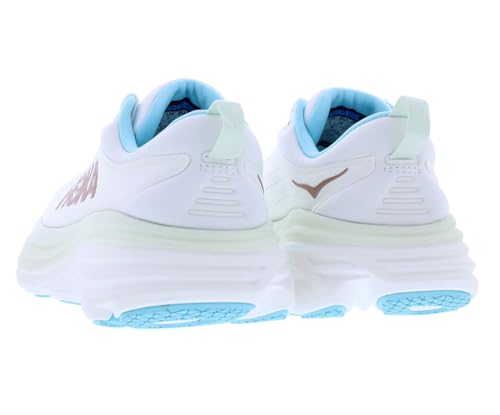 Image of HOKA Bondi 8 Womens Shoes Size 9, Color: Frost /Rose Gold