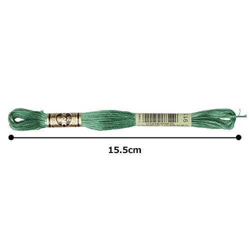 Image of DMC 6-Strand Embroidery Cotton Floss, Medium Emerald Green