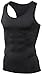 TSLA Men's (Pack of 1 or 3) Workout Muscle Tank Sleeveless Gym Training Active Workout Cool Dry Top Shirt, Tank Top(mun04) - Black, Large.