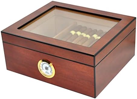Humidor de Puros Classic Desk con Capacidad para 25-50 cigarros, ...